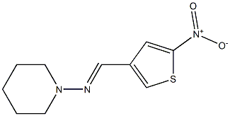 N1-[(5-nitro-3-thienyl)methylidene]piperidin-1-amine Struktur