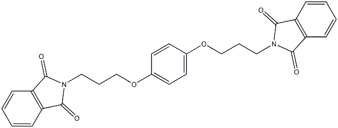 2-(3-{4-[3-(1,3-dioxo-1,3-dihydro-2H-isoindol-2-yl)propoxy]phenoxy}propyl)-1H-isoindole-1,3(2H)-dione Struktur