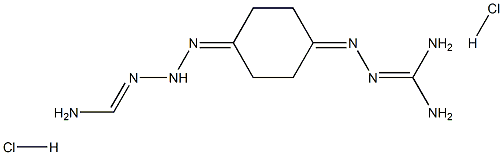 N'-{4-[2-(diaminomethylidene)hydrazono]cyclohexyliden}aminomethanehydrazonamide dihydrochloride Struktur