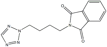 2-[4-(2H-1,2,3,4-tetraazol-2-yl)butyl]-1H-isoindole-1,3(2H)-dione Struktur