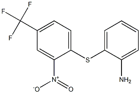 2-{[2-nitro-4-(trifluoromethyl)phenyl]thio}aniline Struktur