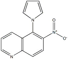 6-nitro-5-(1H-pyrrol-1-yl)quinoline Struktur