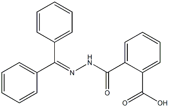 2-{[2-(diphenylmethylidene)hydrazino]carbonyl}benzoic acid Struktur