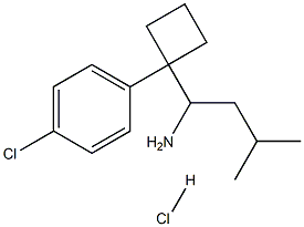 Cyclobutanemethanamine, 1-(4-chlorophenyl)-Alpha-(2-methylpropyl)-, Hcl Struktur