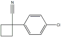 1-(4-Chlorophenyl)-cyclobutyl cyanide Struktur