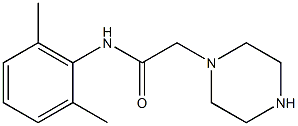 1-[N-(2,6-DIMETHYLPHENYL)CARBAMOYLMETHYL]PIPERAZIN Struktur