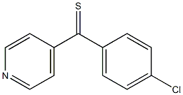 (4-chlorophenyl)(pyridin-4-yl)methanethione Struktur