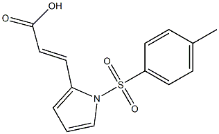 (E)-3-(1-tosyl-1H-pyrrol-2-yl)acrylic acid Struktur