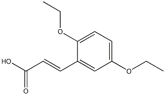 (E)-3-(2,5-diethoxyphenyl)acrylic acid Struktur