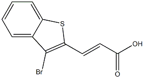 (E)-3-(3-bromobenzo[b]thiophen-2-yl)acrylic acid Struktur