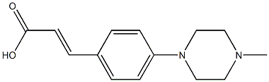 (E)-3-(4-(4-methylpiperazin-1-yl)phenyl)acrylic acid Struktur