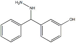 1-((3-hydroxyphenyl)(phenyl)methyl)hydrazine Struktur