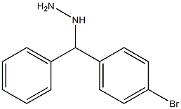 1-((4-bromophenyl)(phenyl)methyl)hydrazine Struktur