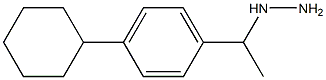 1-(1-(4-cyclohexylphenyl)ethyl)hydrazine Struktur