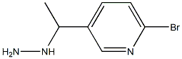 1-(1-(6-bromopyridin-3-yl)ethyl)hydrazine Struktur