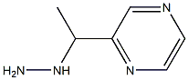 1-(1-(pyrazin-2-yl)ethyl)hydrazine Struktur