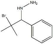 1-(2-bromo-2-methyl-1-phenylpropyl)hydrazine Struktur