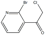 1-(2-bromopyridin-3-yl)-2-chloroethanone Struktur