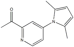 1-(4-(2,5-dimethyl-1H-pyrrol-1-yl)pyridin-2-yl)ethanone Struktur