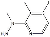 1-(4-iodo-3-methylpyridin-2-yl)-1-methylhydrazine Struktur