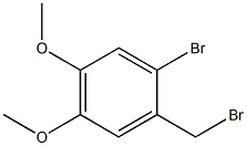 1-bromo-2-(bromomethyl)-4,5-dimethoxybenzene Struktur