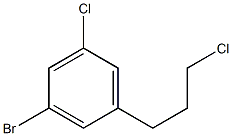 1-bromo-3-chloro-5-(3-chloropropyl)benzene Struktur