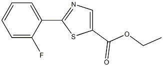 2-(2-FLUORO-PHENYL)-THIAZOLE-5-CARBOXYLIC ACID ETHYL ESTER Struktur