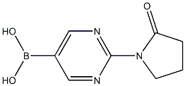 2-(2-oxopyrrolidin-1-yl)pyrimidin-5-ylboronic acid Struktur