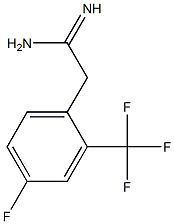 2-(4-fluoro-2-(trifluoromethyl)phenyl)acetamidine Struktur