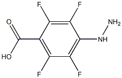 2,3,5,6-tetrafluoro-4-hydrazinylbenzoic acid Struktur