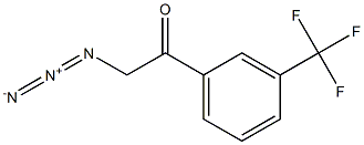 2-azido-1-(3-(trifluoromethyl)phenyl)ethanone Struktur