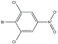 2-bromo-1,3-dichloro-5-nitrobenzene Struktur