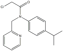 2-chloro-N-(4-isopropylphenyl)-N-((pyridin-2-yl)methyl)acetamide Struktur