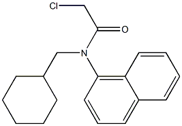 2-chloro-N-(cyclohexylmethyl)-N-(naphthalen-4-yl)acetamide Struktur