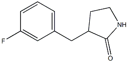 3-(3-fluorobenzyl)pyrrolidin-2-one Struktur