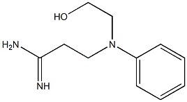 3-(N-(2-hydroxyethyl)-N-phenylamino)propanamidine Struktur