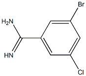 3-bromo-5-chlorobenzamidine Struktur