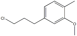 4-(3-chloropropyl)-2-methoxy-1-methylbenzene Struktur