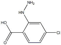 4-chloro-2-hydrazinylbenzoic acid Struktur