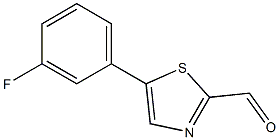 5-(3-fluorophenyl)thiazole-2-carbaldehyde Struktur