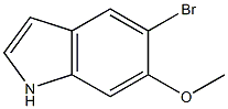 5-bromo-6-methoxy-1H-indole Struktur