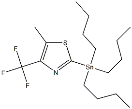 5-methyl-2-(tributylstannyl)-4-(trifluoromethyl)thiazole Struktur