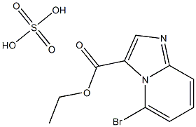 ethyl 5-bromoimidazo[1,2-a]pyridine-3-carboxylate sulfate Struktur