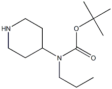 Ethyl-piperidin-4-ylmethyl-carbamic acid tert-butyl ester Struktur