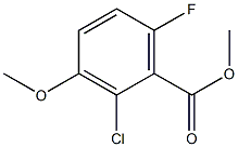 methyl 2-chloro-6-fluoro-3-methoxybenzoate Struktur