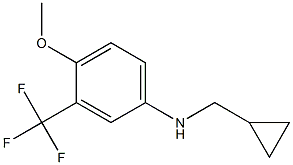 N-(cyclopropylmethyl)-3-(trifluoromethyl)-4-methoxybenzenamine Struktur