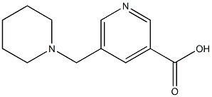 5-(piperidylmethyl)pyridine-3-carboxylic acid Struktur