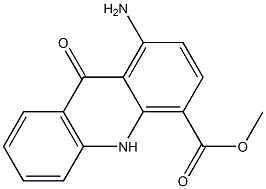 Methyl 1-Amino-9-oxo-4-acridinecarboxylate Struktur