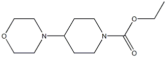 4-morpholin-4-yl-piperidine-1-carboxylic acid ethyl ester Struktur