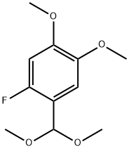 6-Fluoroveratraldehyde dimethyl acetal Struktur